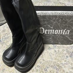 Demonia Faux Leather Boots