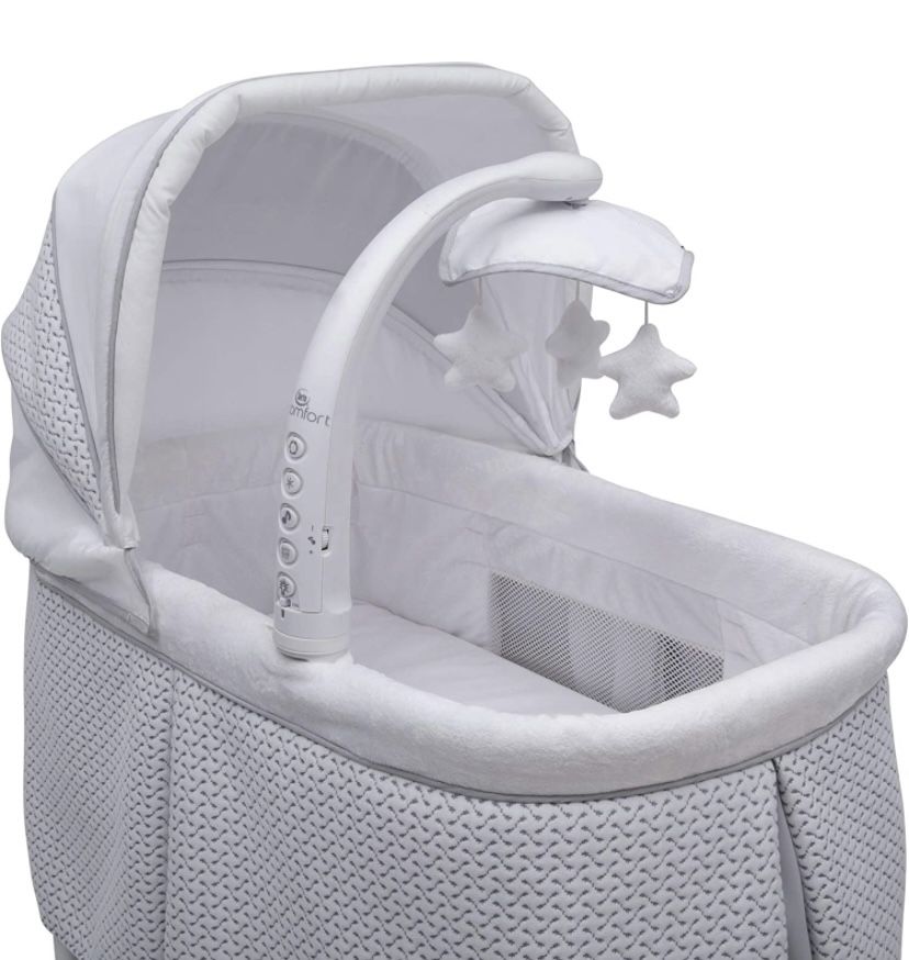 Serta Comfort Baby Bassinet - Hands-Free Auto-Glide