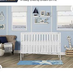 5in1 Convertible Crib In White (Brand New)