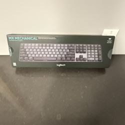 Logitech - MX Mechanical Full size Wireless Tactile Switch Keyboard Graphite ( Sealed)