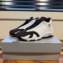 Air Jordan 14 Retro Black Toe 2024 / White/ Varsity Red / Black / Metallic Silver - BRAND NEW / DEADSTOCK (MENS SIZE 12) 