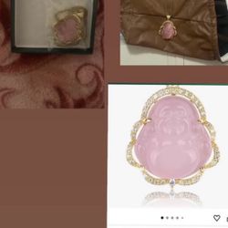 Light Pink Buddha Necklace -NEED IT GONE!!!