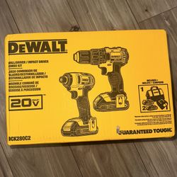 Dewalt Tools 20V MAX* Lithium Ion Compact Drill/Driver/Impact Driver Combo Kit (1.5 Ah) NEW IN BOX