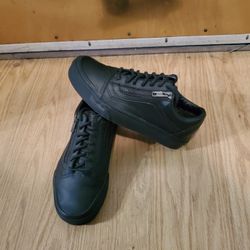 Black OFF THE WALL VANS SNEAKERS..SIZE 3 1/2