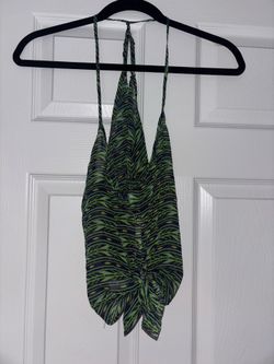 Garage Green Sheer Going Out Top Size Small