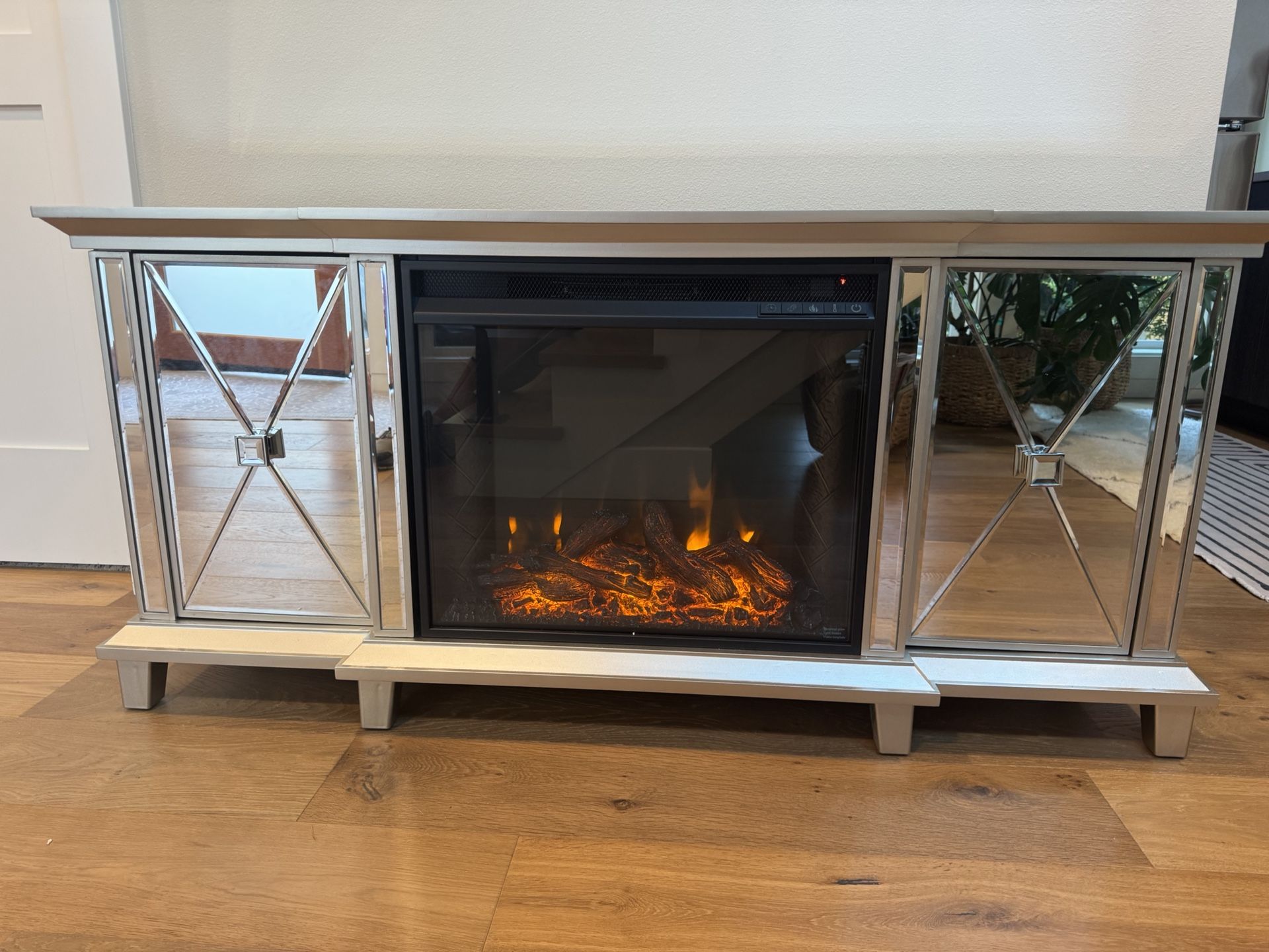 TV Stand With Electric Fireplace