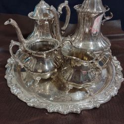 Antique Silver plated Tea & Coffee Set 