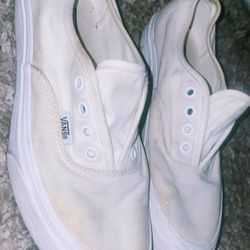 White Vans Size 7