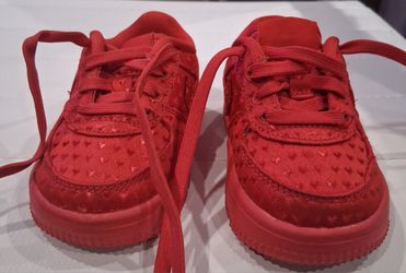 Nike airforce Red Heart Pattern Toddler Sneakers