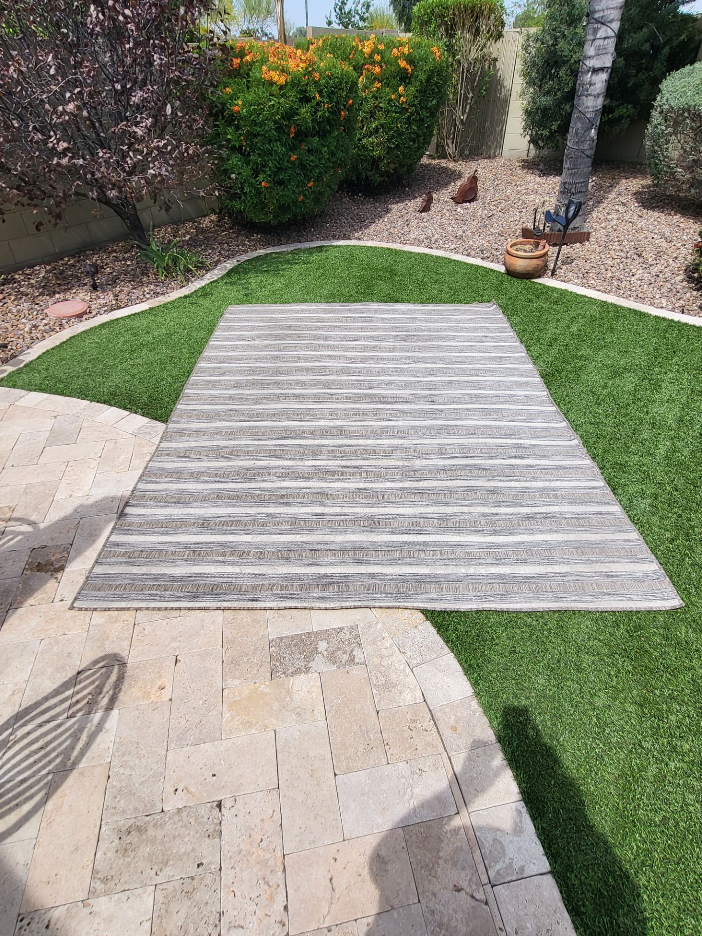 Outdoor Striped Rug