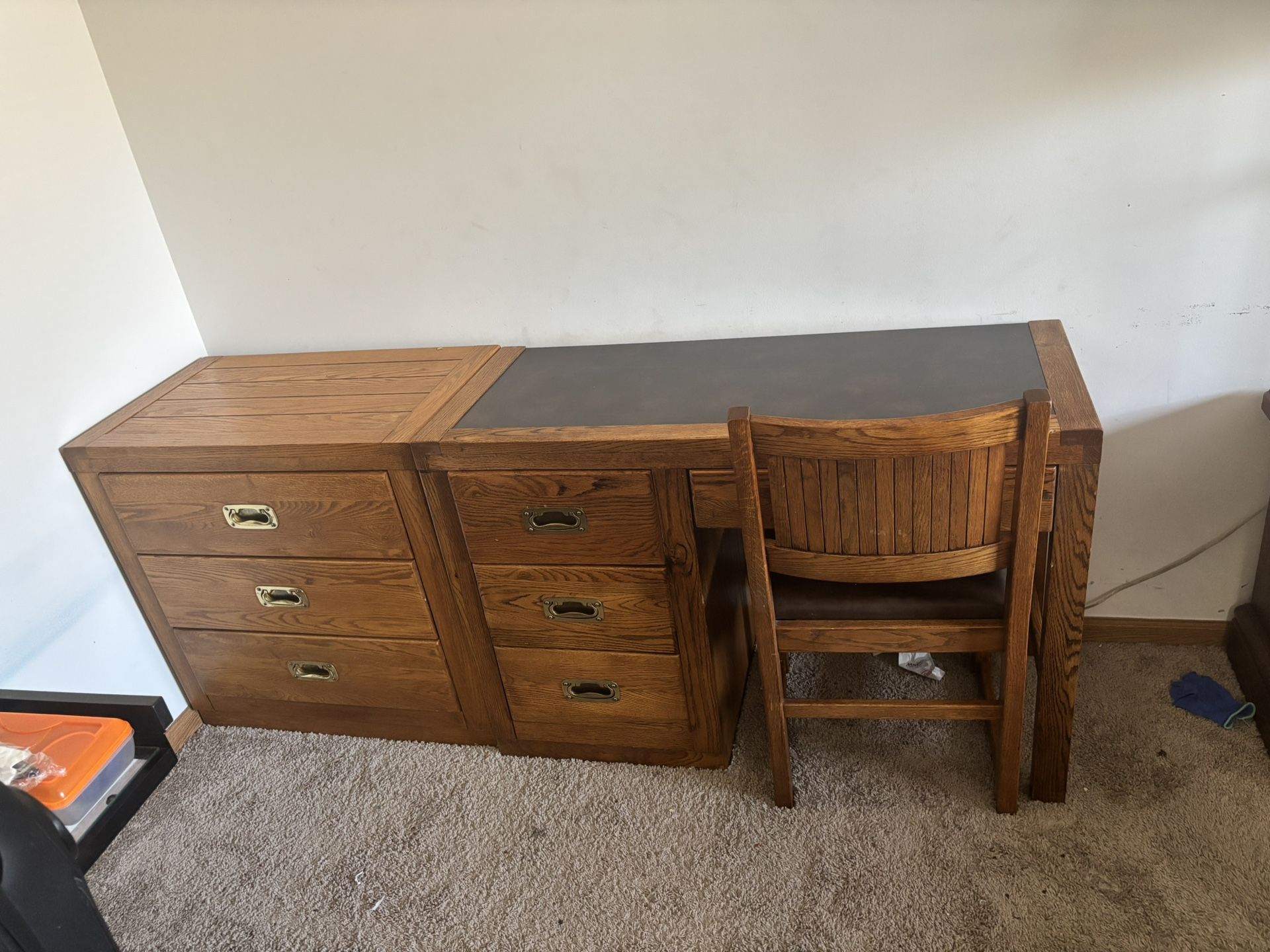 Boys School Study Desk And Draw Set