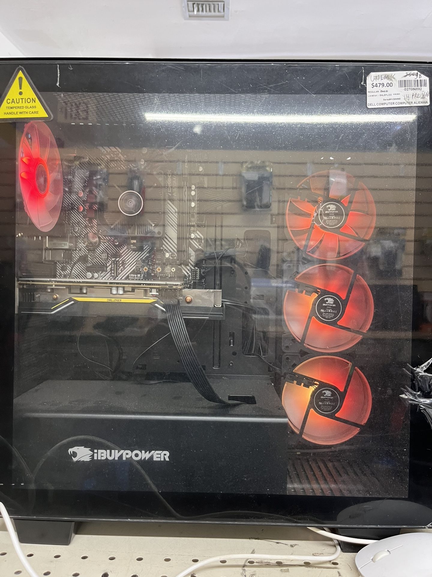 iBUYPOWER Trace 4 gaming desktop PC Computer Powers On Custom LED