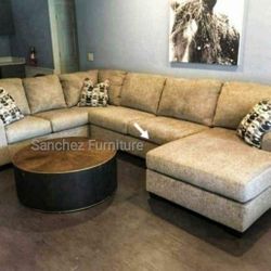 3 PIECES LARGE SECTIONAL COUCH SAME DAY DELIVERY