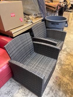 Pair of outdoor patio chairs