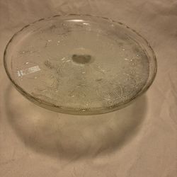 Vintage Glass Cake Stand