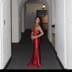 Red Gown Size 8