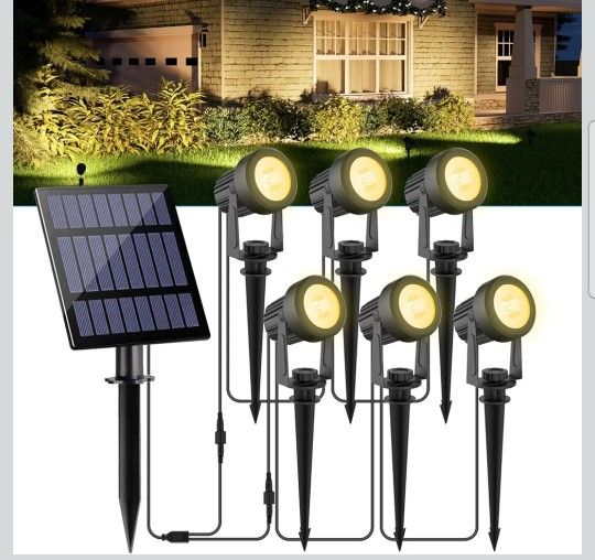6 Solar Spot Lights Outdoor