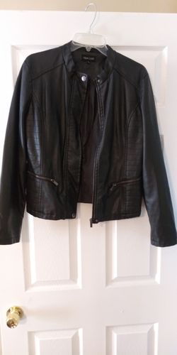 Faux leather jacket