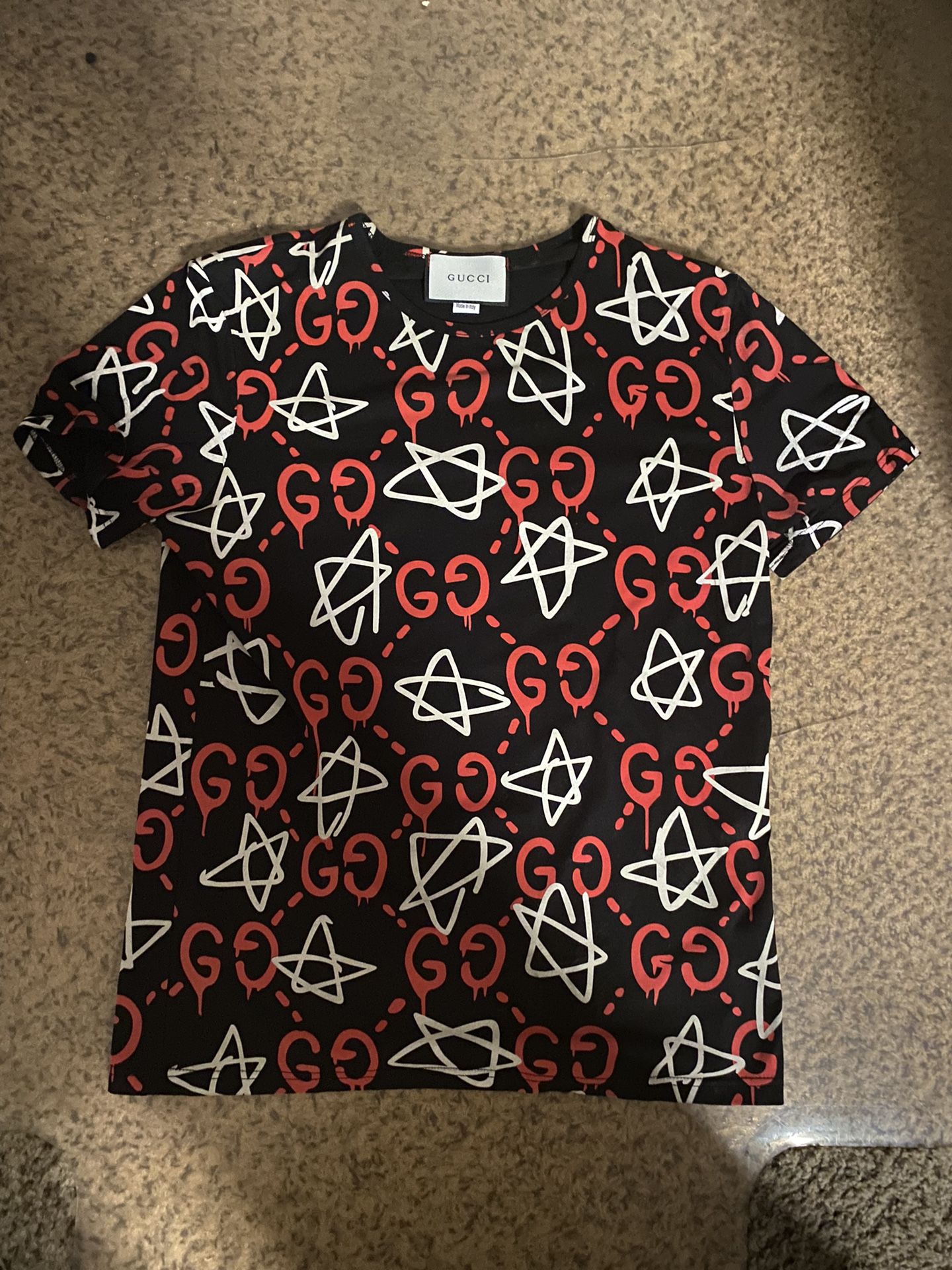 Gucci Navy Ghost Monogram T-Shirt