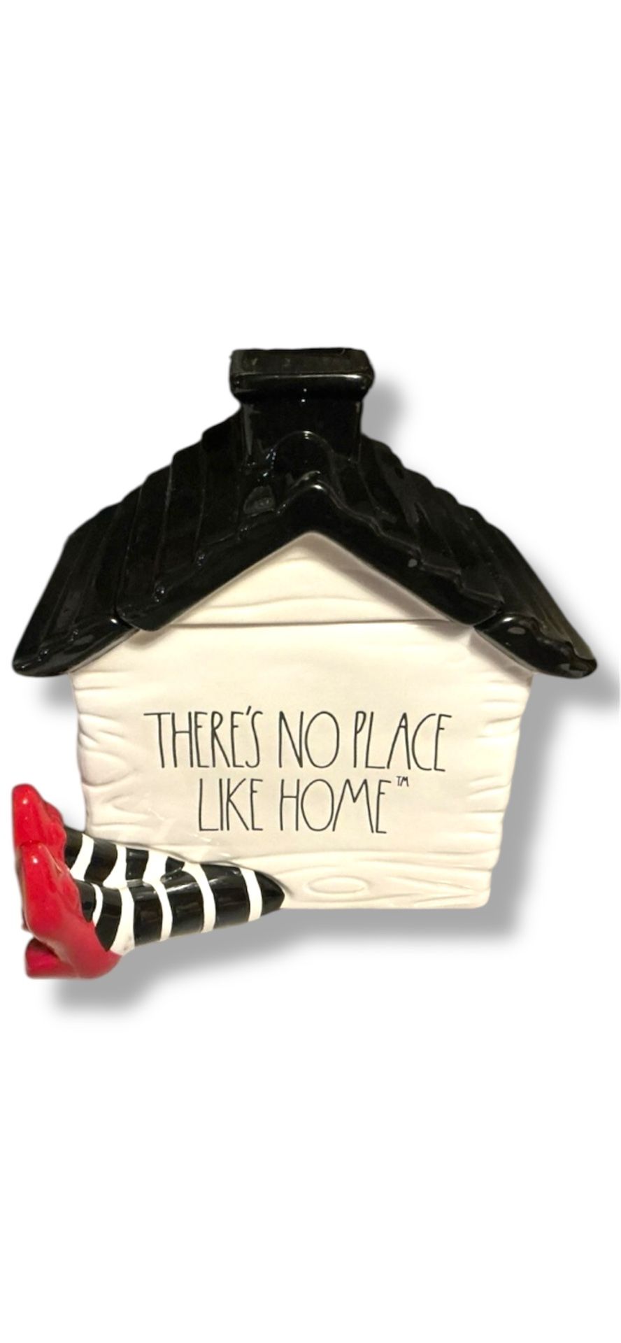 Rae Dunn "There's No Place Like Home" Cookie Jar / Canister Wizard Of Oz House