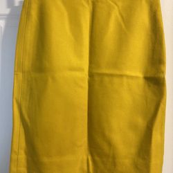 Gold Wool Skirt