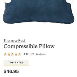 Therm-A-Rest Compression Pillow for Backpacking camping hiking 