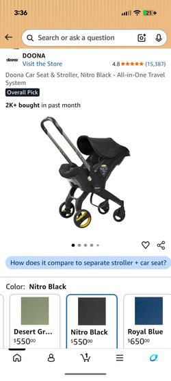 Doona carseat stroller