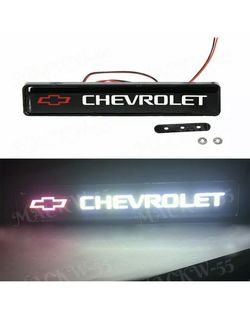 Front Grille Badge Illuminated Decal Car Sticker For Chevrolet Logo LED Light