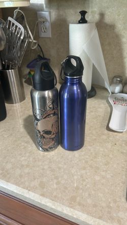 2 thermos water bottles