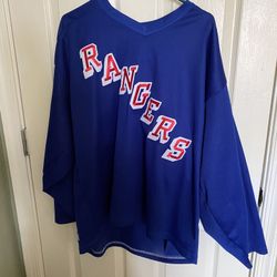 Authentic CCM Mens Hockey XL New York Rangers Hockey Jersey