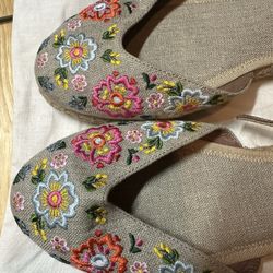 Tabitha Simmons Floral Flats