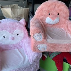 Sweet Seat Baby Toddler Chair Owl Or Bunny
