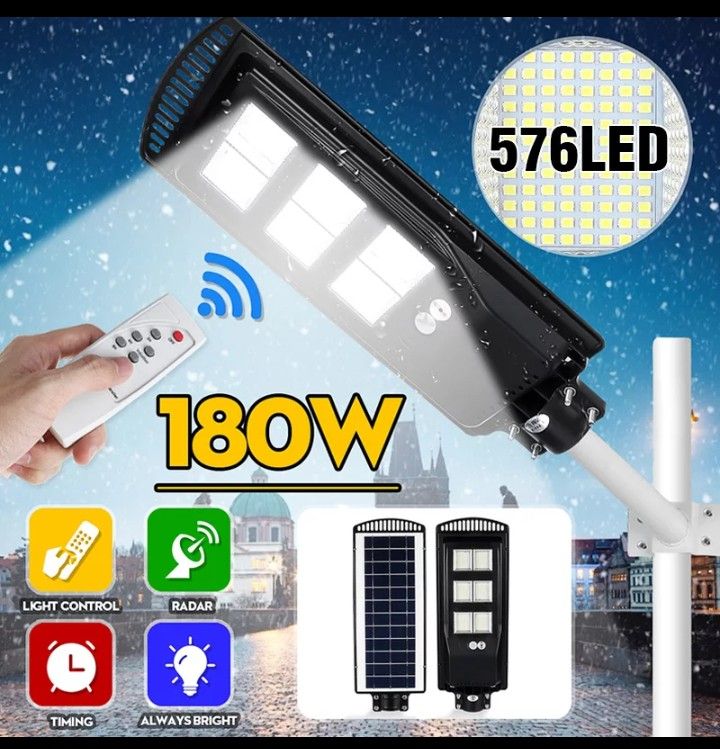 Solar street light 576 LED (with remote control)