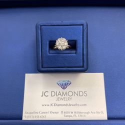 Ring Wedding  14k Gold Diamonds 