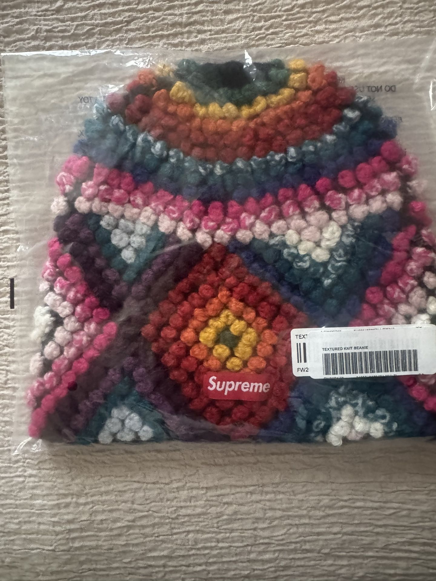 Supreme Textured Knit Beanie 