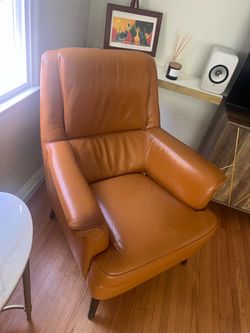 Mid century modern  leather chair