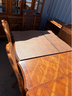 Dinning table and china cabinet with buffet
