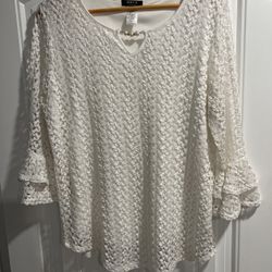 Nice White Blouse. Size XL
