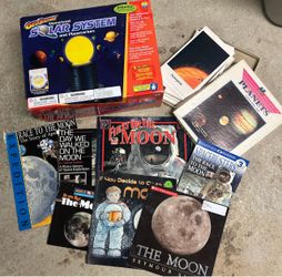 Space & Moon Kids Book and Toy Bundle