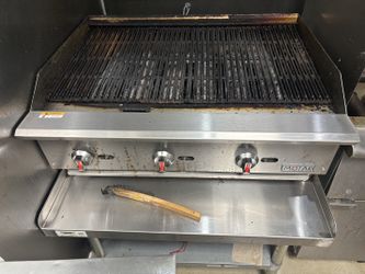 MoTak MBR36 36" Commercial Gas Charbroiler w/ Cast Iron Grates 1 Year old