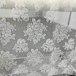 Vintage Large Floral Lace