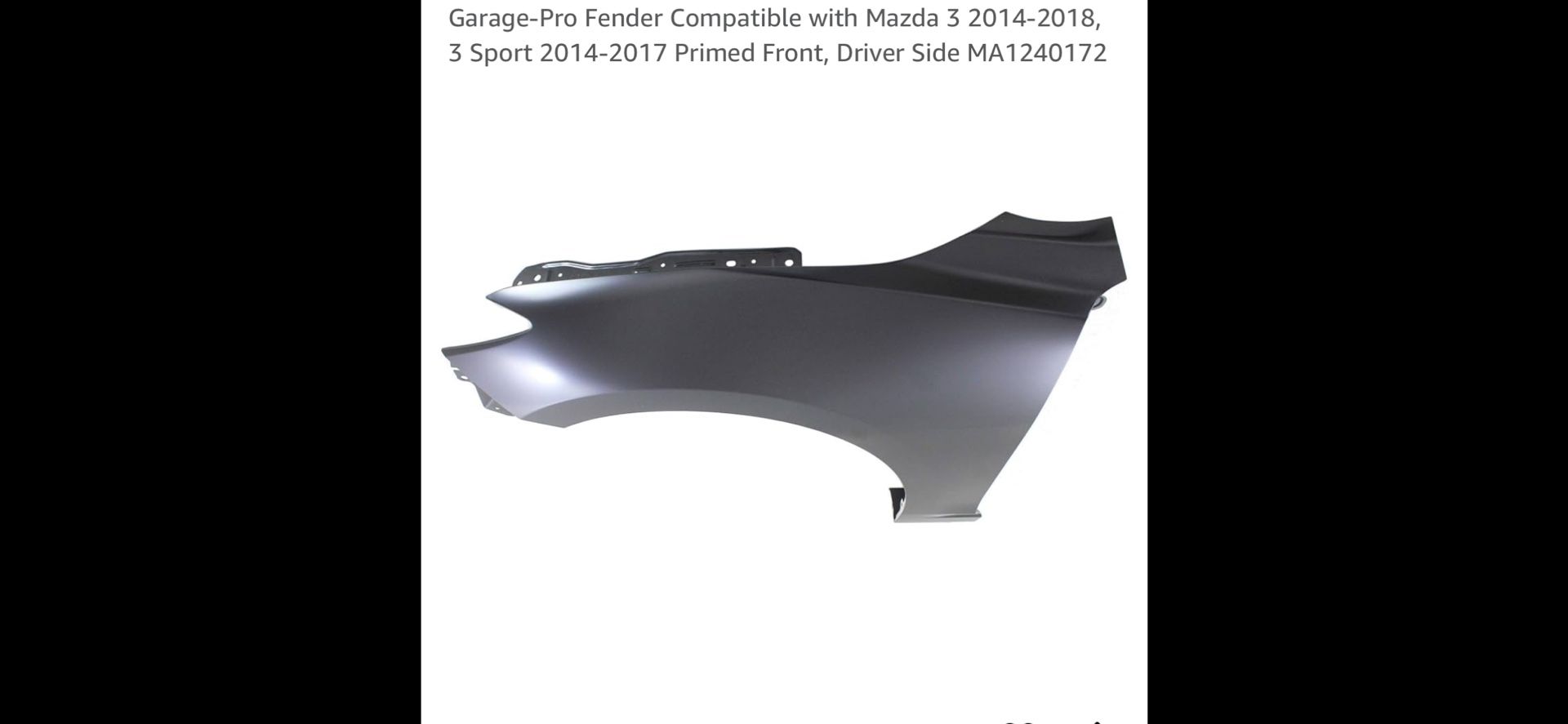 2014-2017 Mazda3 New Fender