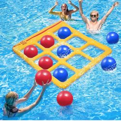 Inflatable Pool Tic-Tac-Toe Float Game