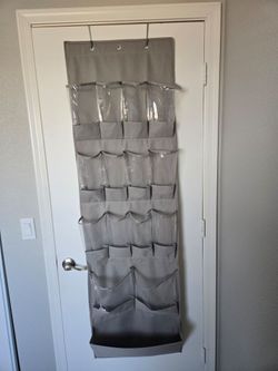 Over the door shoe organizer