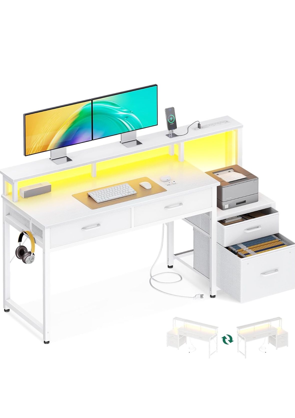 Computer Desk - White