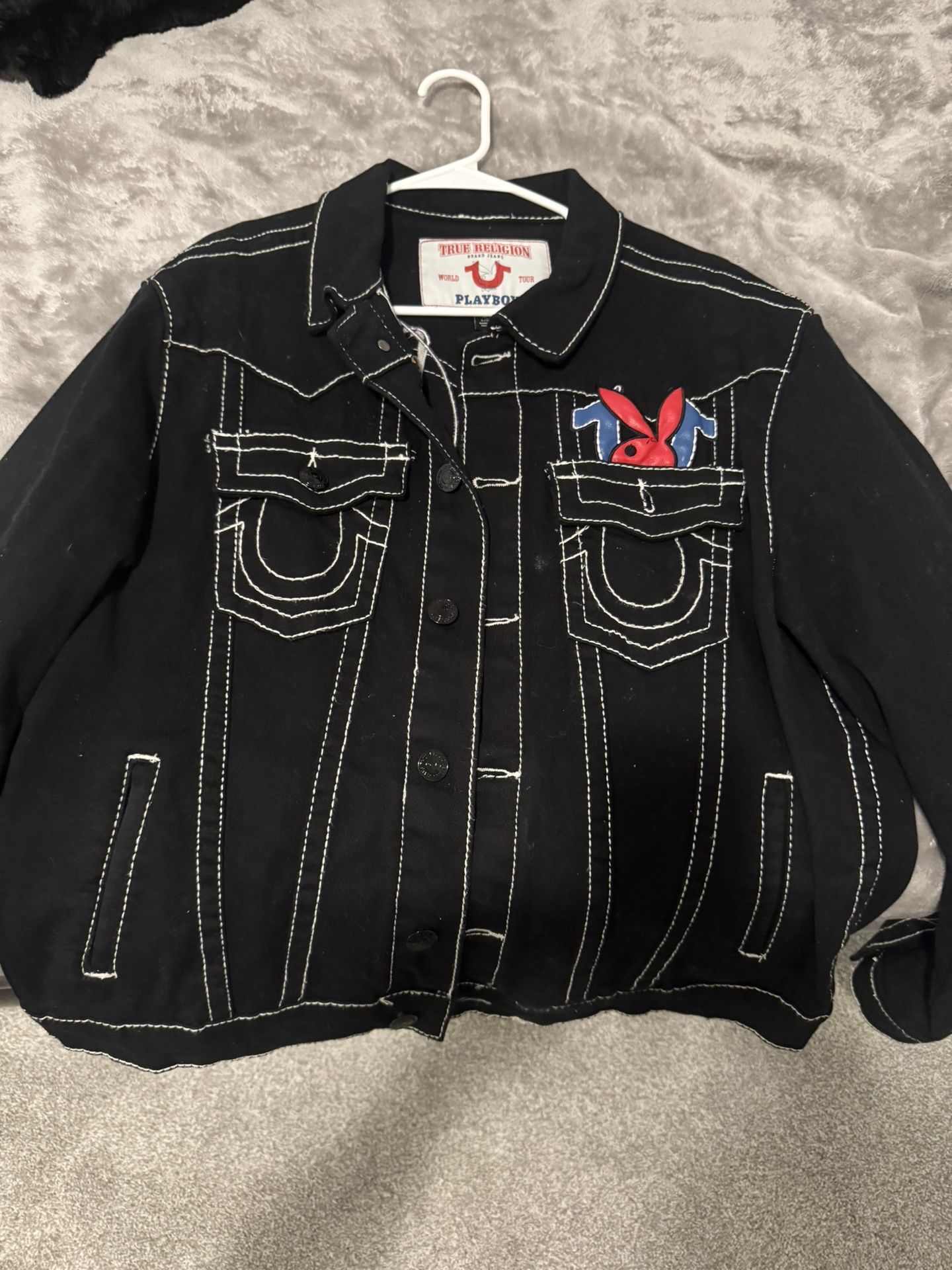 Playboy True Religion Jean Jacket (Sz-large)