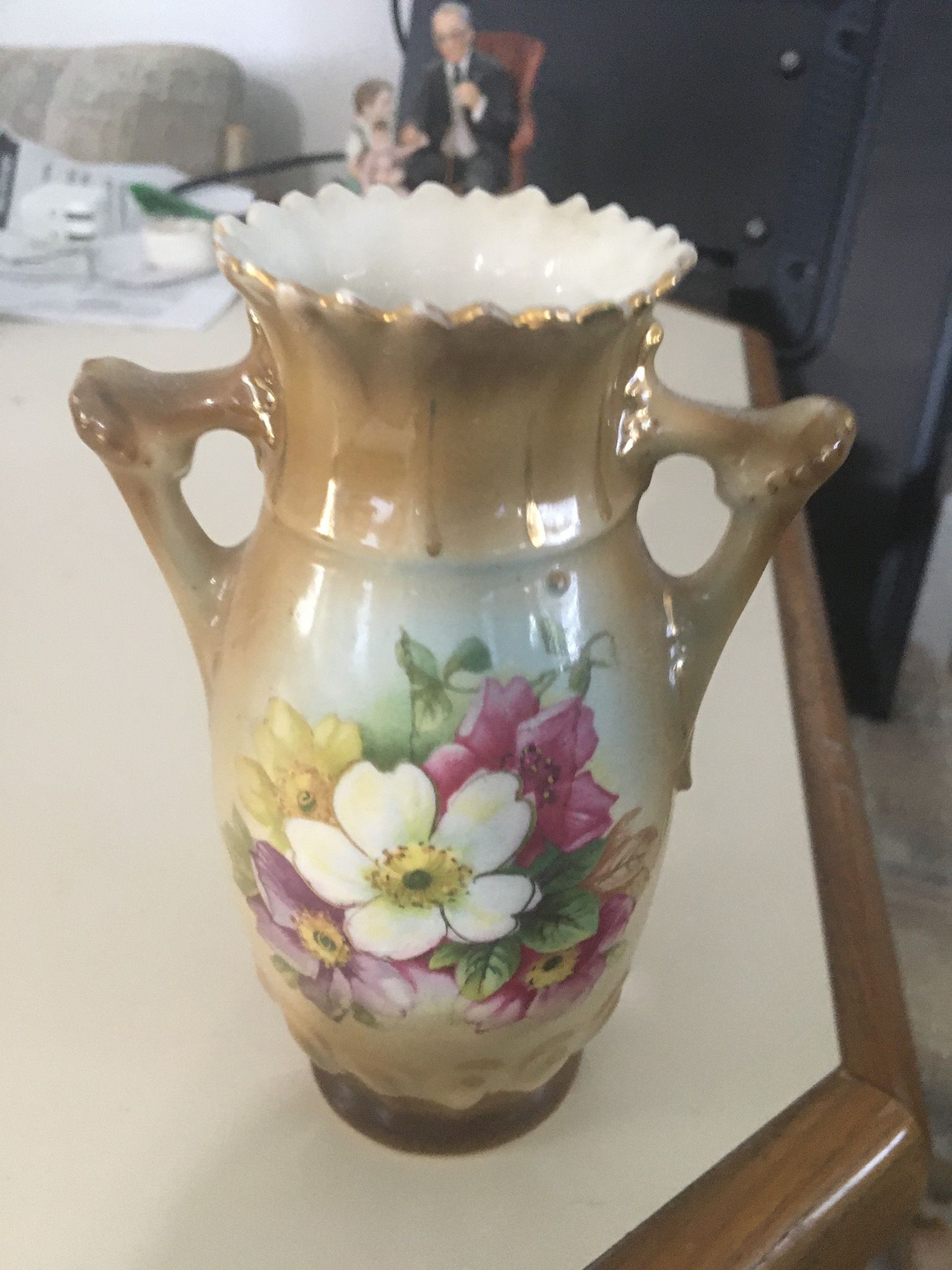 Vase Austrian Porcelain Handpainted