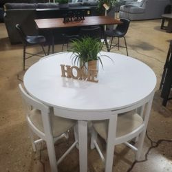 Mid-century Modern Style Round Dining Set) New)