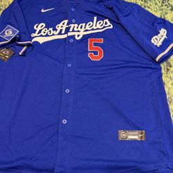 Los Angeles Dodgers Freddie Freeman #5 Baseball Jersey size xxl