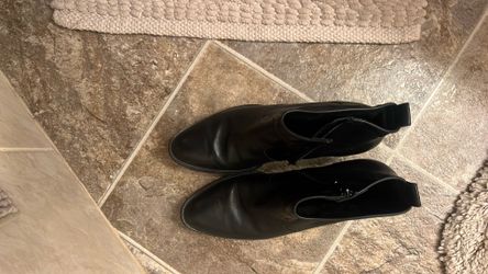 Paul green Black Leather Ankle Boot